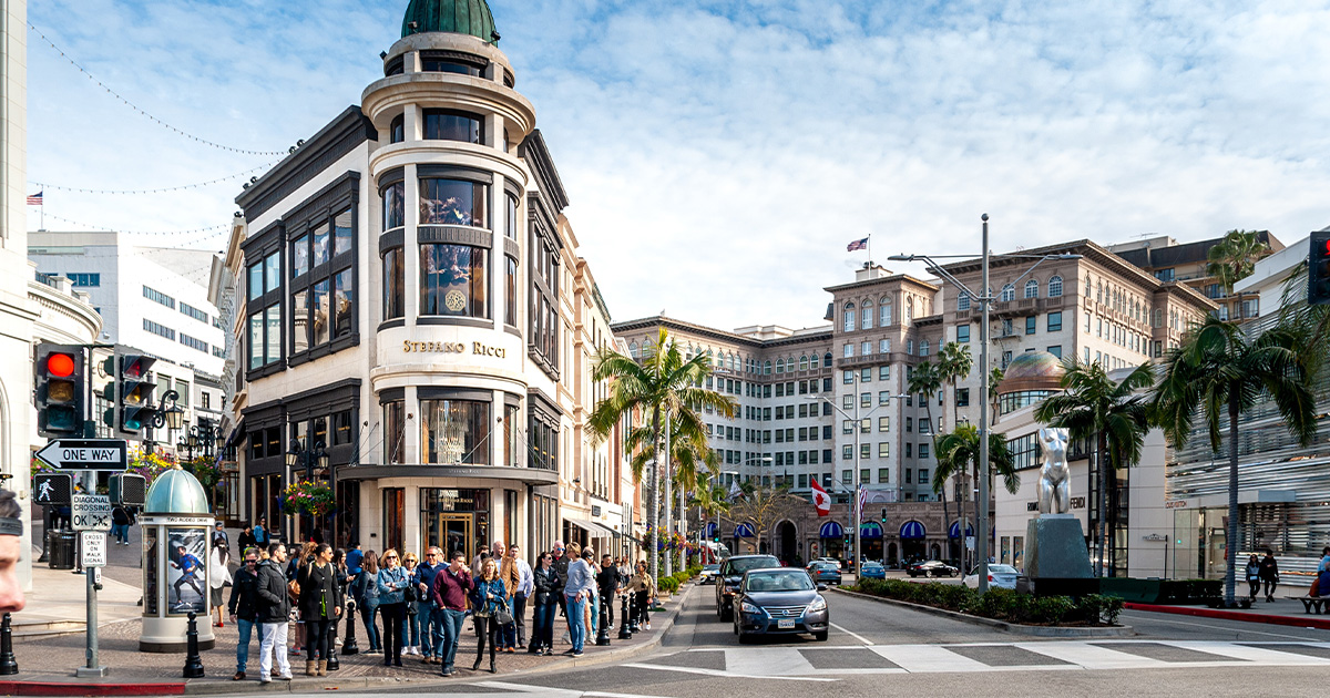 Rodeo Drive in Beverly Hills Editorial Image - Image of boutique